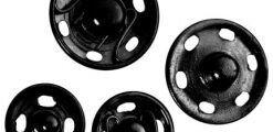 Press Studs - Black Size:0 20 Cards