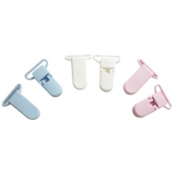 Buckles - Brace Clips Plastic 2s 10/Box Pink
