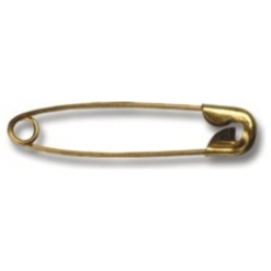Safety Pins - Carded Gld - 12 Cards