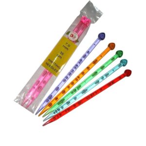 Knitting Accessories Crystal 35cm 12mm Pair