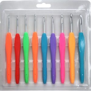 Crochet Hook Sets Rubber Grip 9pc
