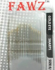 Hand Needles Gld Eye Sharps 20/box